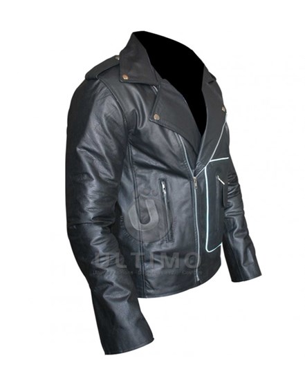 Danny Zuko T Birds Leather Jacket: Danny Zuko T Birds Leather Jacket