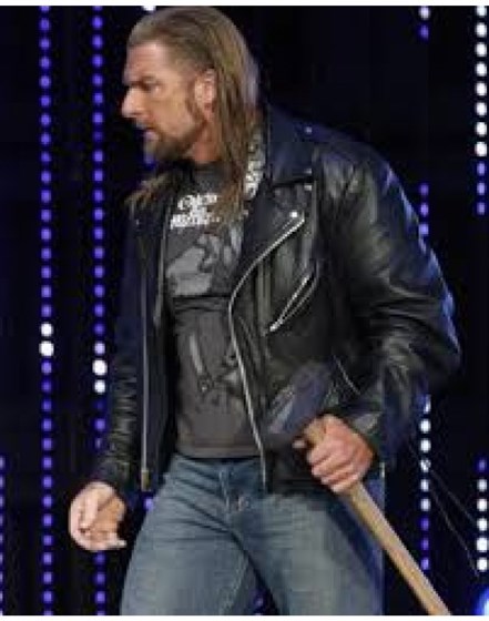 WWE Triple H Leather Jacket: WWE Triple H Leather Jacket